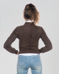 Bomber donna in pelle scamosciata – Timberly | Leather Trend