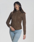 Women's Brown Suede Leather Jacket - Zara | Leather Trend