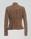Women's Brown Suede Leather Jacket - Zara | Leather Trend