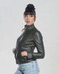 Women's Green Leather Jacket | Leather Trend