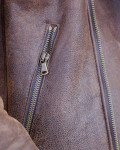 Chiodo in pelle e montone da uomo - Alberto | Leather Trend
