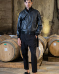 Bomber Uomo Nero in pelle - Marcello | Leather Trend