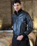 Bomber Uomo Nero in pelle - Marcello | Leather Trend