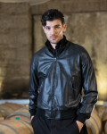 Bomber Uomo Nero in pelle - Marcello | Leather Trend