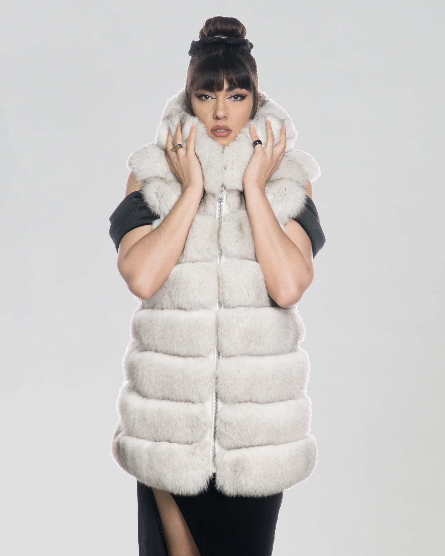 Vest Jacket Women's Sleeveless Fur Jacket Woman Jacket