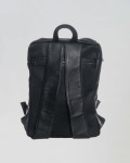 Men's Square Black Leather Backpack - Bali | Leather Trend