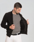 Men's Black Suede Leather Bomber Jacket – David | Leather Trend