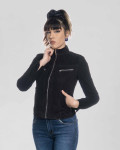Women's Black Suede Biker Jacket - Kelly | Leather Trend