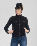 Women's Black Suede Biker Jacket - Kelly | Leather Trend