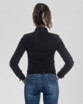 Women's Black Suede Biker Jacket - Kelly | Leather Trend