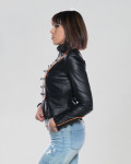 Women's Black Leather Jacket – Belen | Leather Trend