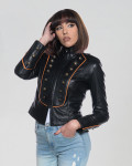 Giacca Donna Nera in Pelle - Belen | Leather Trend