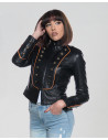 Women's Black Leather Jacket – Belen | Leather Trend