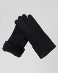 Women's gloves mod. Gloves  in real brown shearling 100% made in Italy