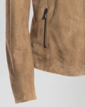 Women's Honey Suede Leather Jacket - Giadina | Leather Trend