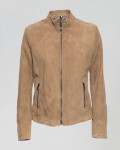 Women's Honey Suede Leather Jacket - Giadina | Leather Trend
