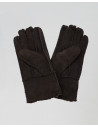Women's nubuck and shearling gloves - Nives | Leather Trend