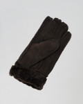 Women's nubuck and shearling gloves - Nives | Leather Trend