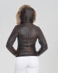 Women's leather down jacket - Lasmara | Leather Trend
