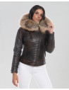 Women's leather down jacket - Lasmara | Leather Trend