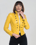 Women's Yellow Leather Jacket – Belen | Leather Trend