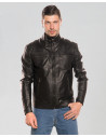 Giacca biker nera da uomo – Avatar | Leather Trend