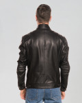 Biker Men's Black Leather Jacket - Avatar | Leather Trend