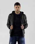 Bomber in Pelle Nero da Uomo - Napoli | Leather Trend