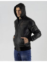 Bomber in Pelle Nero da Uomo - Napoli | Leather Trend