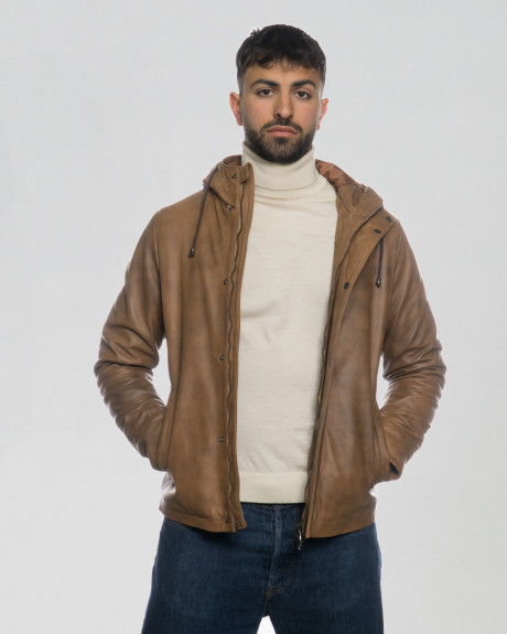 Benny - Piumino Uomo Cuoio | Leather Trend 2