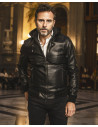 Bomber in Pelle Nero da Uomo - Napoli | Leather Trend