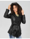 Women's Black Leather Jacket - Colima | Leather Trend
