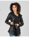 Women's Black Leather Jacket - Colima | Leather Trend