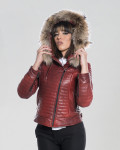 Women's leather down jacket - Lasmara | Leather Trend