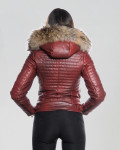 Women's leather down jacket - Lasmara | Leather Trend