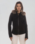 Women's Nubuck Leather Jacket – Michelina Cap | Leather Trend