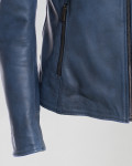 Violetta Bis - Women's Blue Leather Jacket | Leather Trend