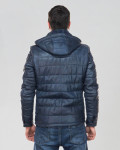 Men's leather down jacket - Berlino | Leather Trend