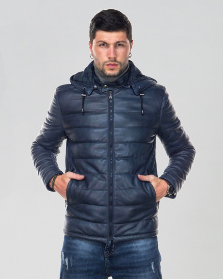 Piumino in pelle da uomo – Berlino | Leather Trend