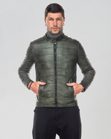 Piumino in pelle da uomo – Berlino | Leather Trend 2