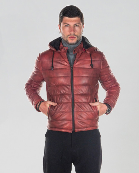 Piumino in pelle da uomo – Berlino | Leather Trend