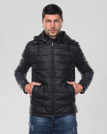 Piumino da uomo mod. Berlino nero in vera pelle 100% made in Italy