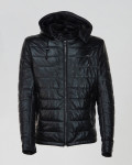 Piumino da uomo mod. Berlino nero in vera pelle 100% made in Italy