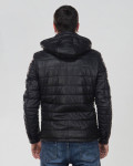 Piumino da uomo mod. Berlino nero in vera pelle 100% made in Italy