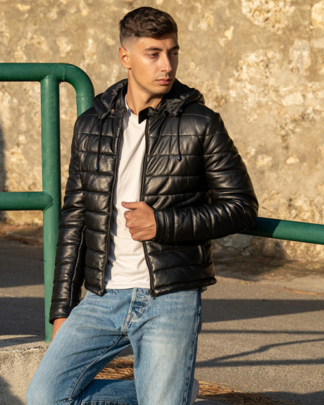 Piumino in pelle da uomo – Berlino | Leather Trend 2