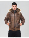 Piumino in pelle da uomo - Boston | Leather Trend