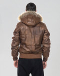 Men's leather down jacket - Boston | Leather Trend