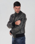 Men's leather down jacket - Boston | Leather Trend