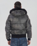 Men's leather down jacket - Boston | Leather Trend