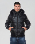 Men's leather down jacket - Boston | Leather Trend